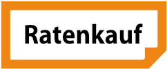 Ratenkauf Logo orangener Rand Retina
