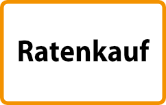 Ratenkauf Logo orangener Rand Retina